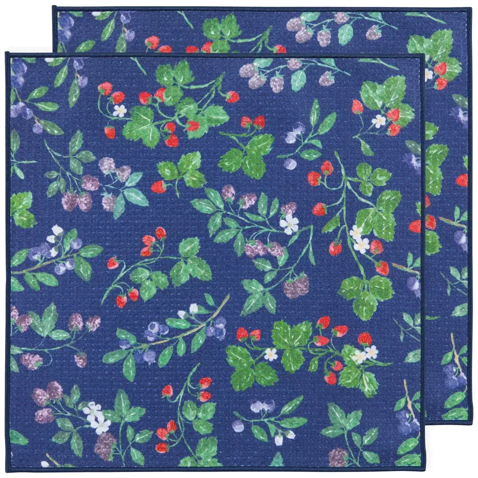 Danica Berry Bramble Recycled Microfibre Dishcloths Set of 2
