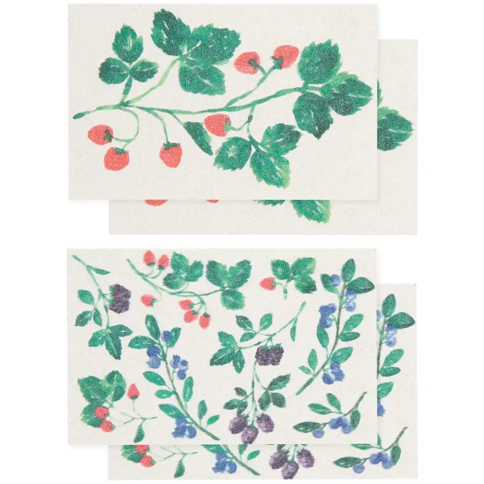 Danica Berry Bramble Pop Up Sponges Set of 4 Assorted