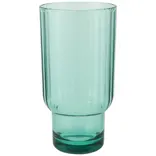 Danica Acrylic Fluted Highball Glass - Sea Glass Green