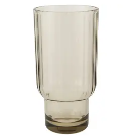 Danica Acrylic Fluted Highball Glass - Olive Green