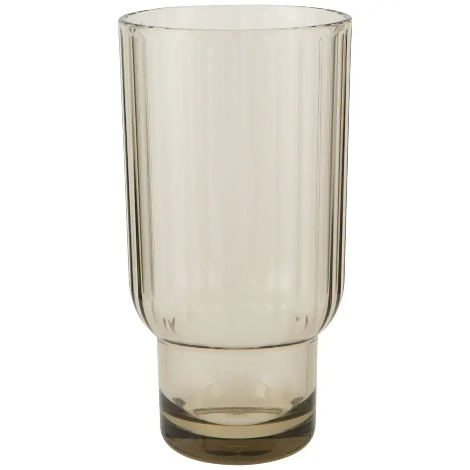 Danica Acrylic Fluted Highball Glass - Olive Green