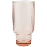 Danica Acrylic Fluted Highball Glass - Blush Pink