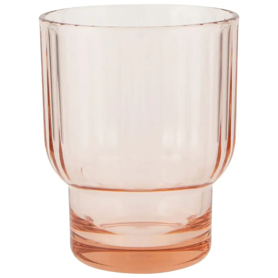 Danica Acrylic Fluted DOF Glass - Blush Pink