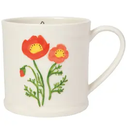 Danica Poppy Embossed Mug