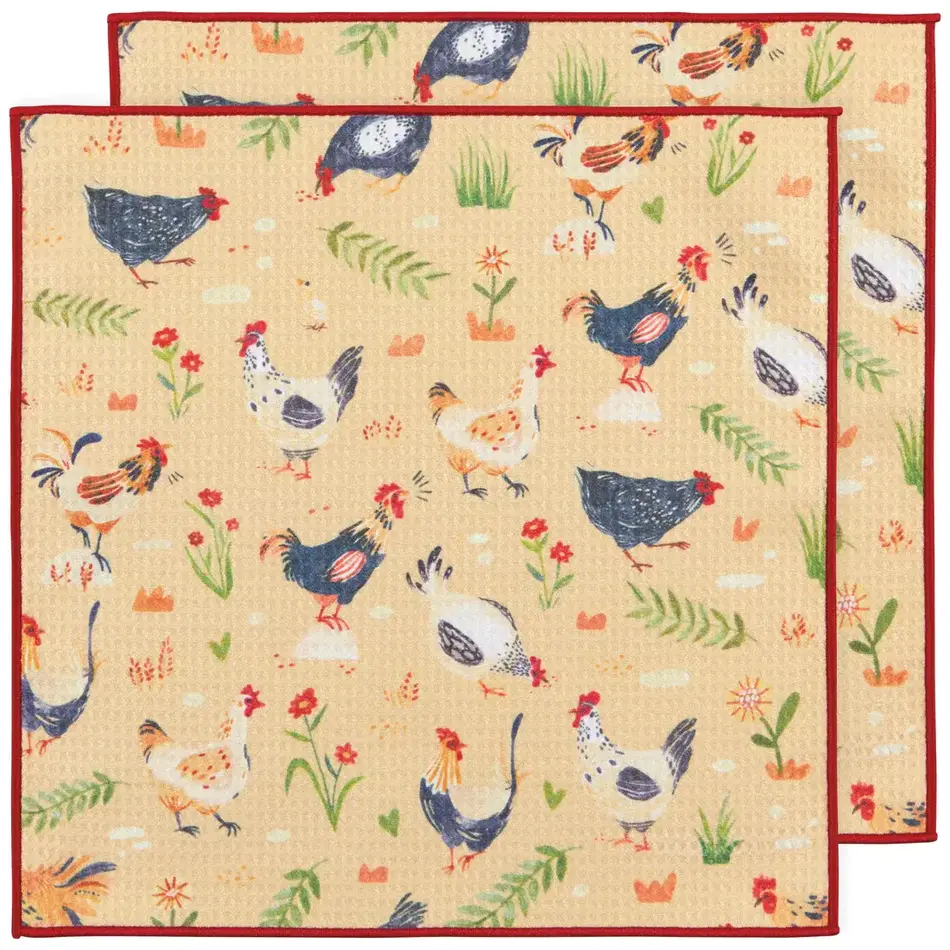 Danica Free Range Recycled Microfibre Dishcloths Set of 2