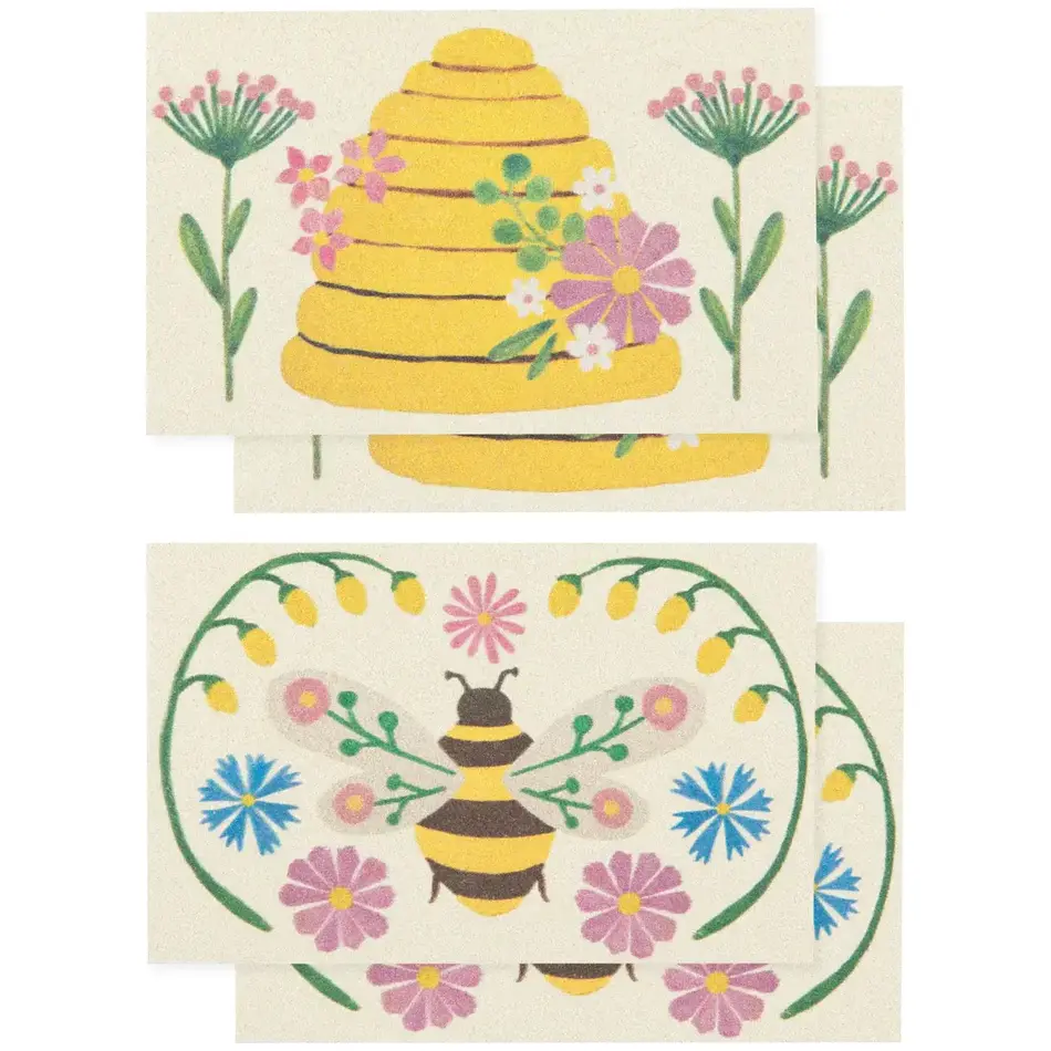 Danica Bee Garden Pop Up Sponges Set of 4 Assorted