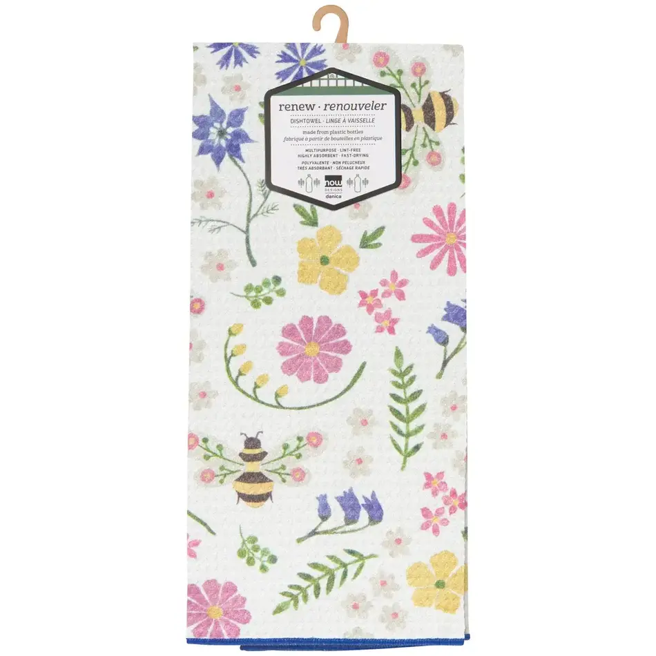 Danica Bee Garden Recycled Microfibre Dishtowel