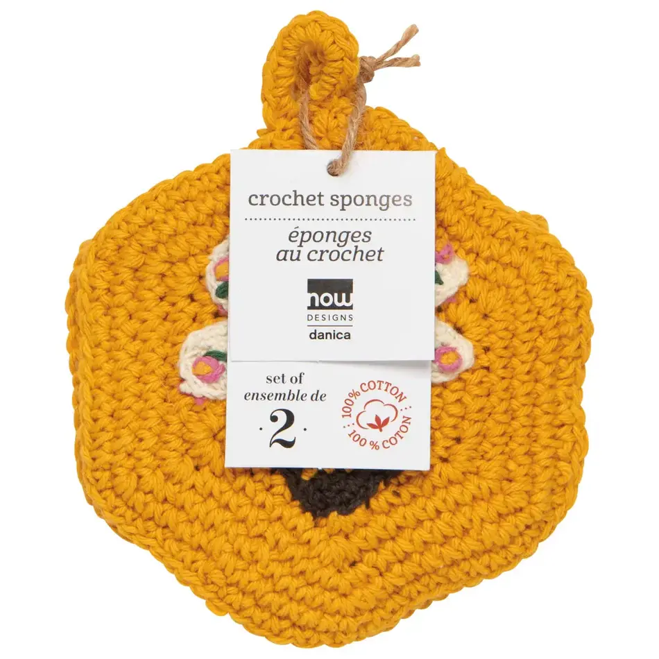 Danica Bee Garden Crochet Sponges Set of 2