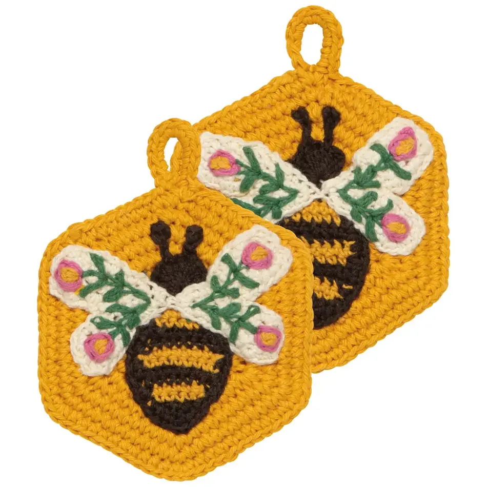 Danica Bee Garden Crochet Sponges Set of 2