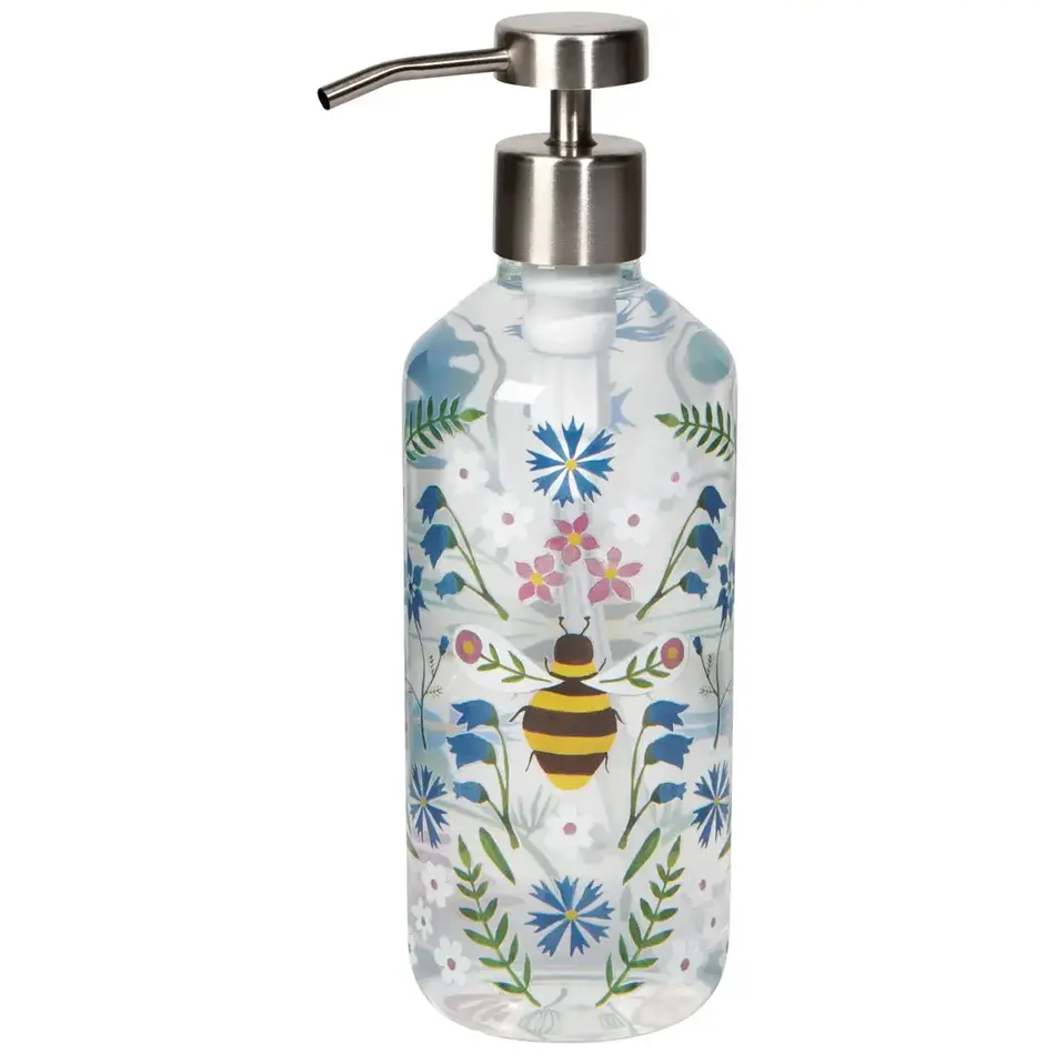 Danica Bee Garden Glass Soap Pump