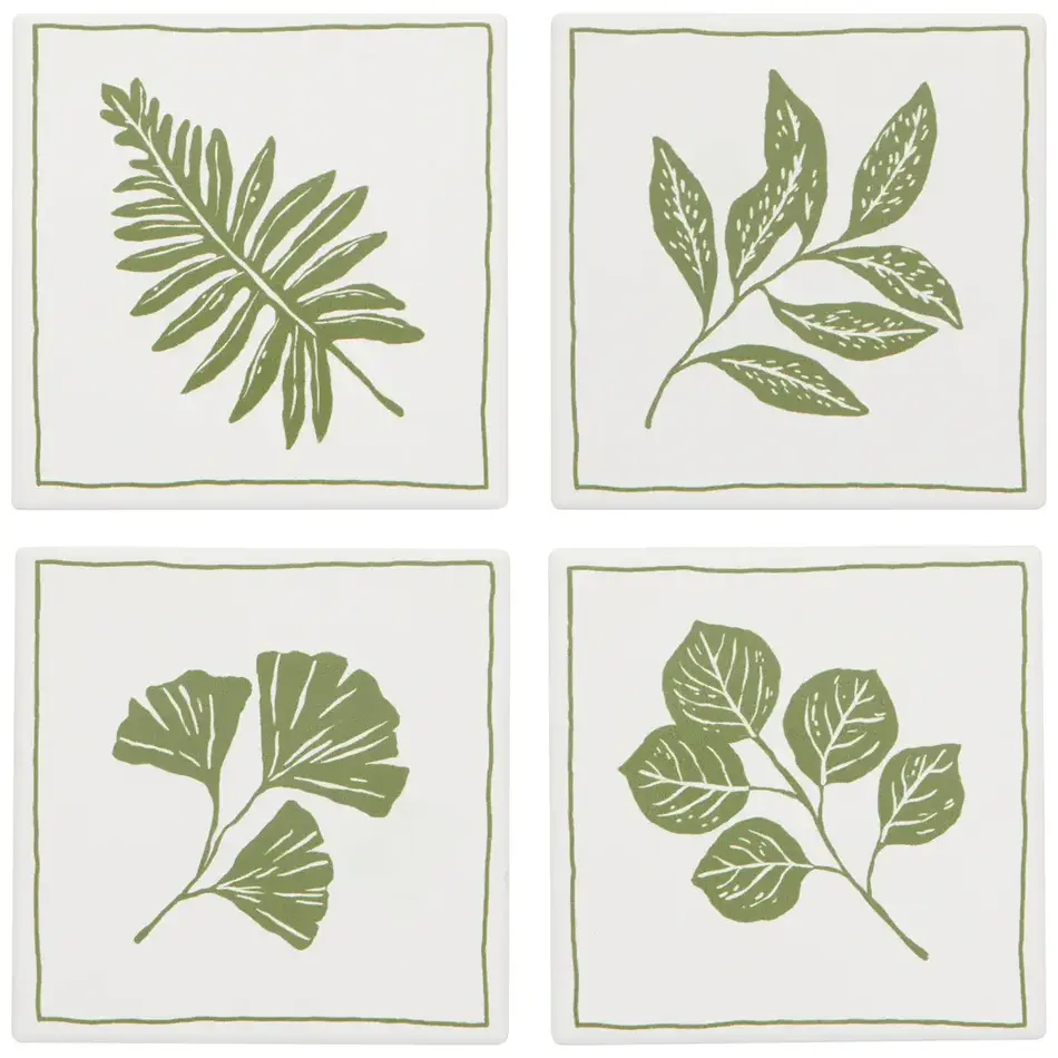Danica Fern & Frond Soak Up Coasters Set of 4