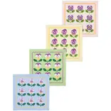 Danica Pansy Printed Cocktail Napkins Set of 4 Assorted
