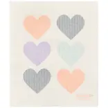 Danica Pastel Hearts Swedish Dishcloth