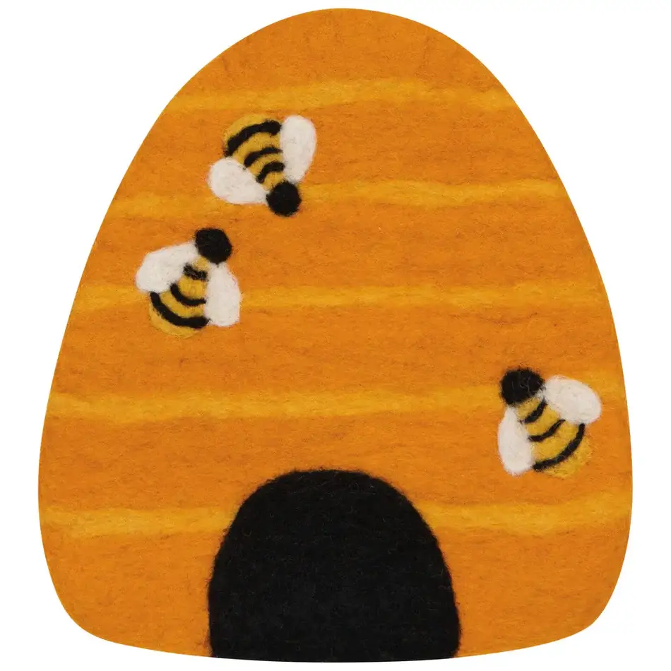 Danica Bumblebee Felt Wool Trivet