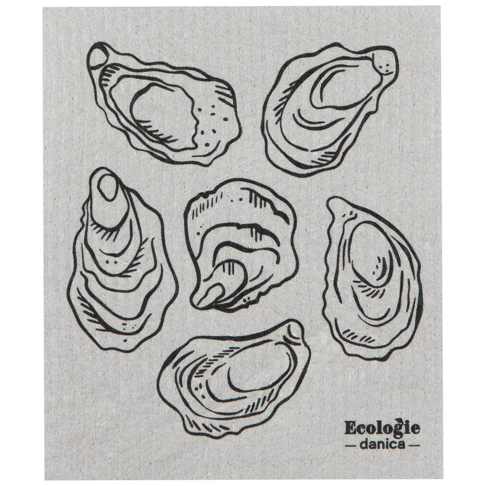 Danica Oysters Swedish Dishcloth