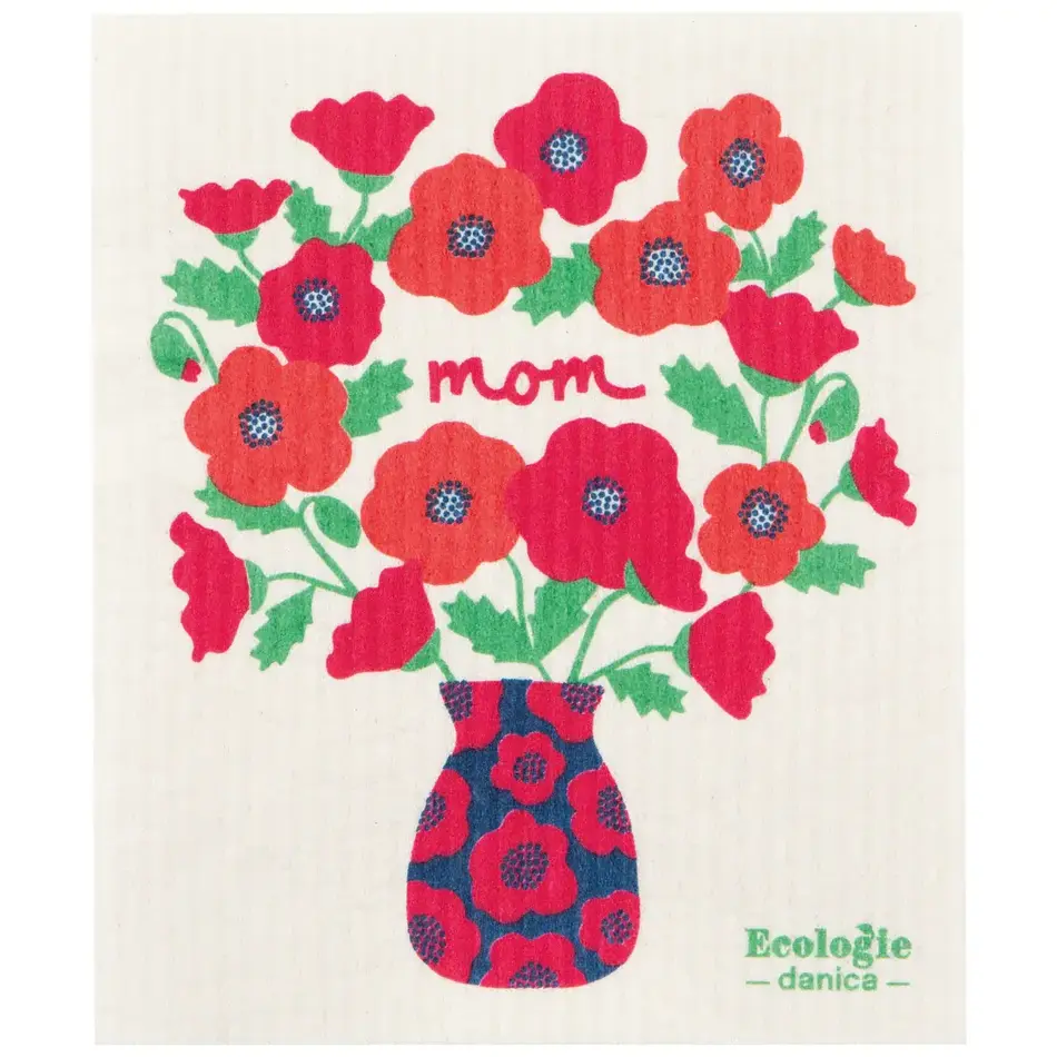 Danica Poppy Bouquet Swedish Dishcloth