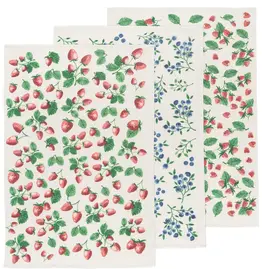 Floursack Dishtowels, Berry Patch, set of 3