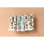 Floursack Dishtowels, Berry Patch, set of 3