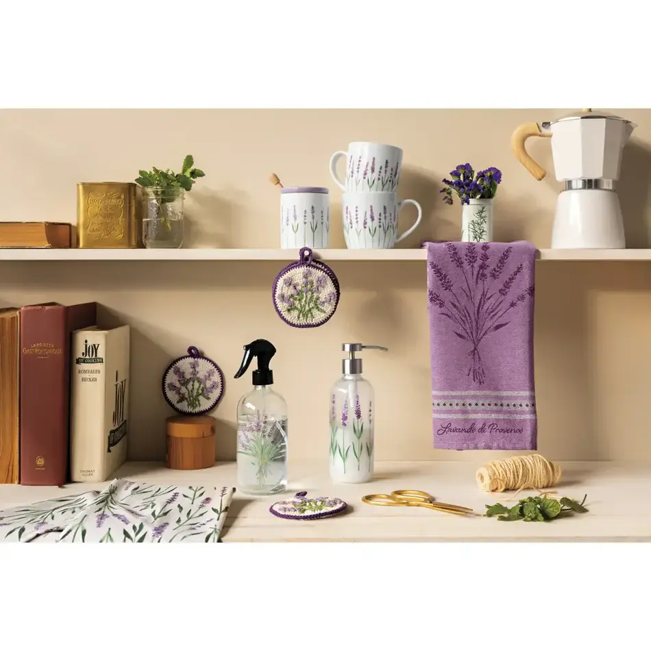 Lavender Jacquard Dishtowel
