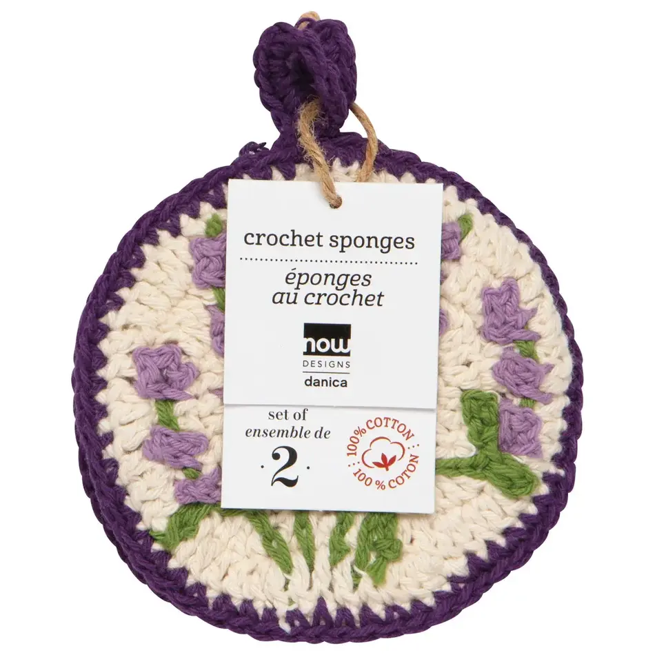 Lavender Tawashi Dishcloths Set of 2