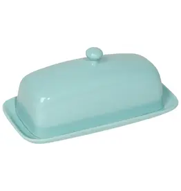Rectangle Eggshell Blue Butter Dish
