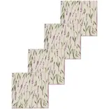 Lavender Printed Napkins Set of 4