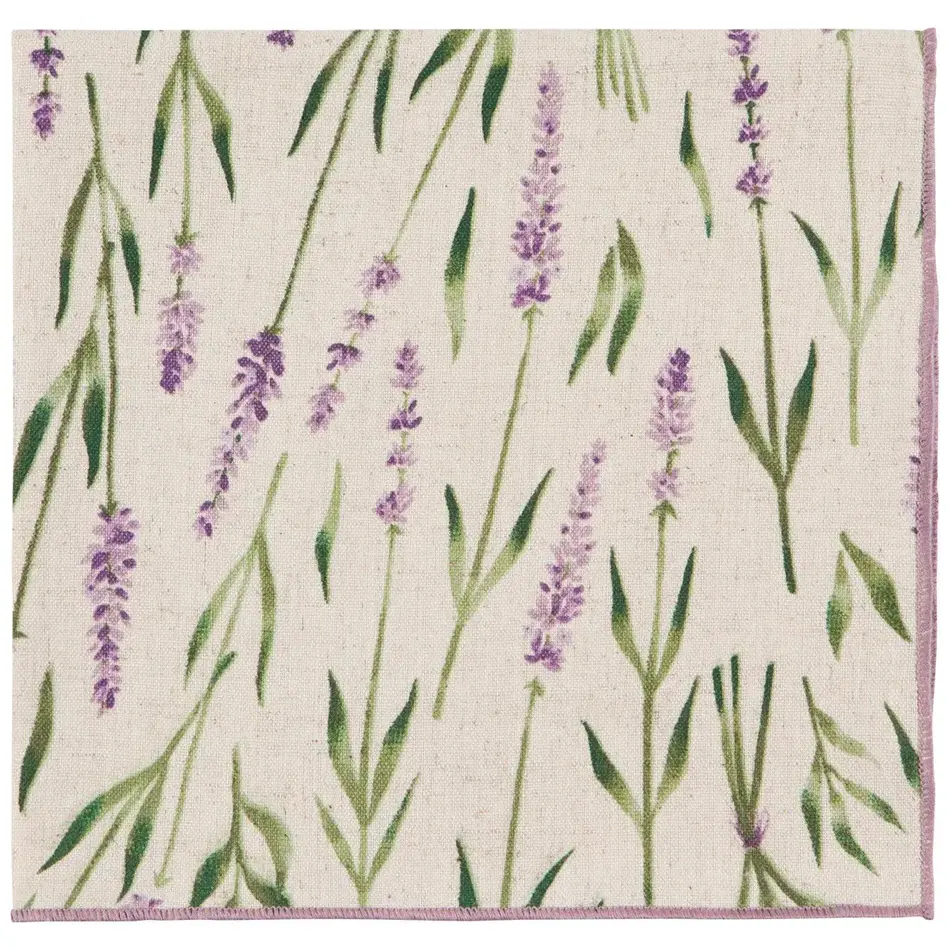 Lavender Printed Napkins Set of 4