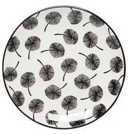 Dandelion Stamped Appetizer Plate 6"