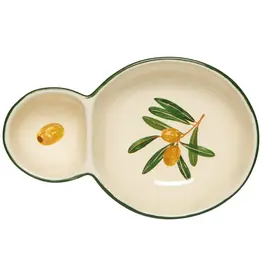 Olive Divided Dish