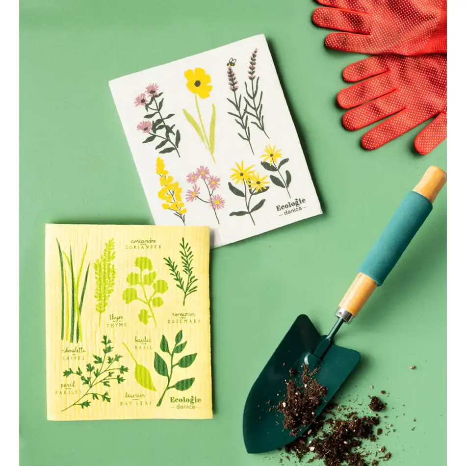 Bees & Blooms Swedish Dishcloth