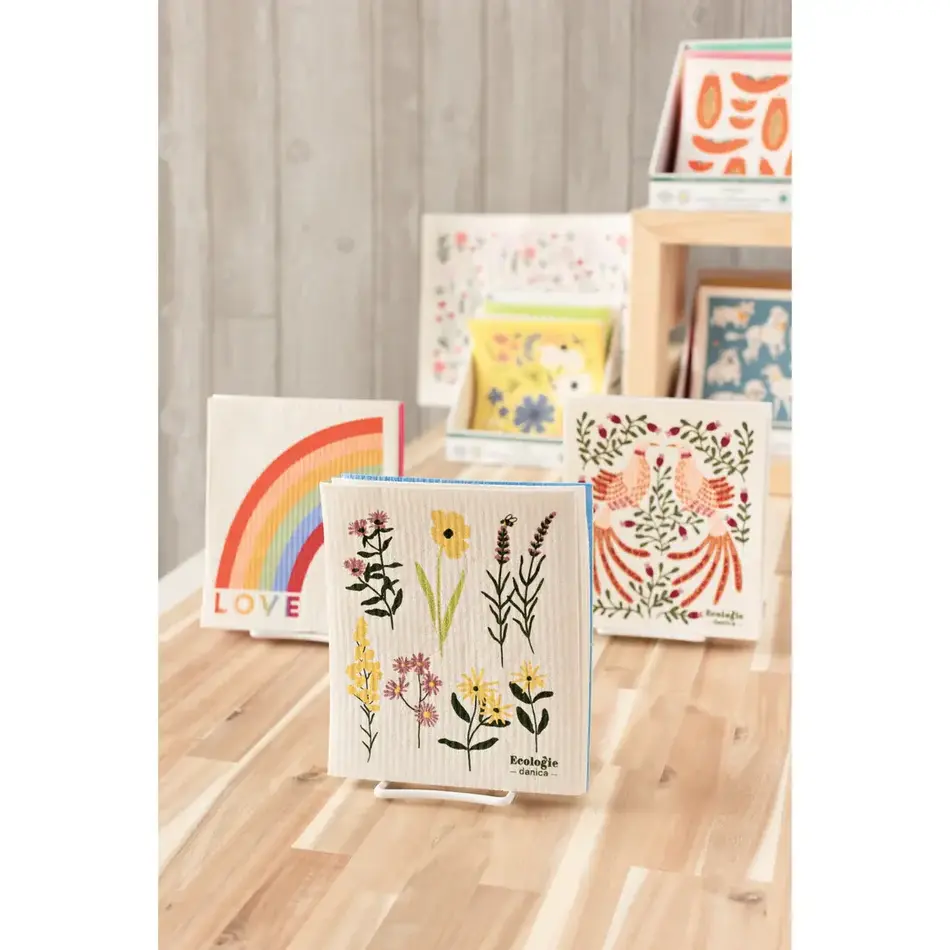 Bees & Blooms Swedish Dishcloth