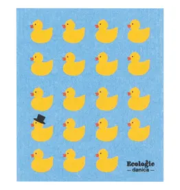 Rubber Duckies Swedish Dishcloth
