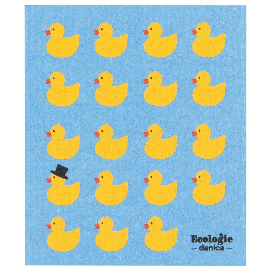 Rubber Duckies Swedish Dishcloth