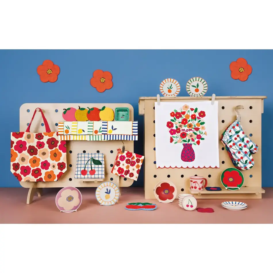 Poppy Felted Wool Trivet