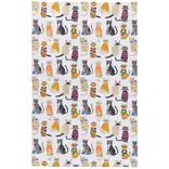 Feline Fine Printed Cotton Dishtowel
