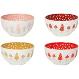 Toadstool Everyday Bowls Set of 4