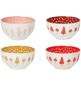 Toadstool Everyday Bowls Set of 4