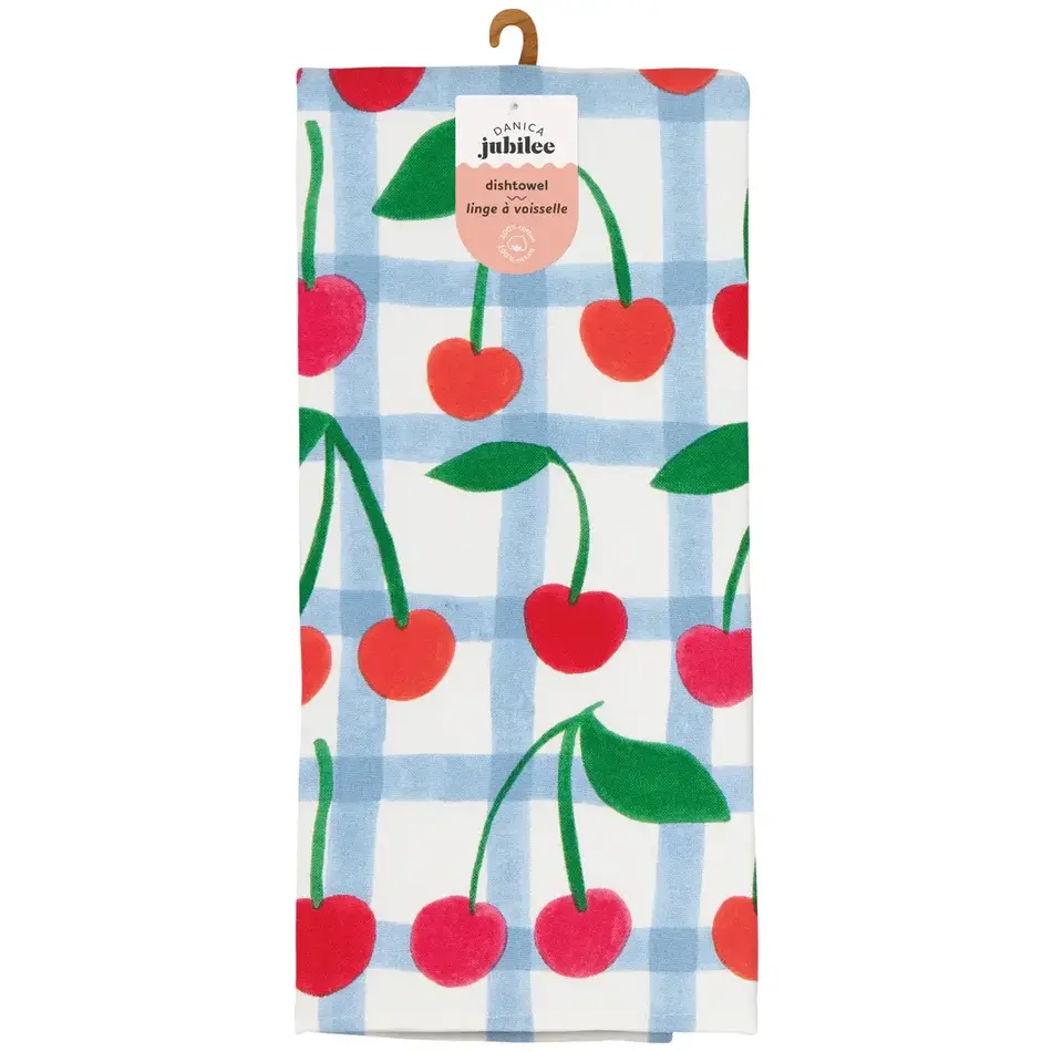 Very Cherry Printed Dishtowel