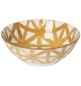 Imperial Crosshatch Stamped Bowl Large 8 Inch