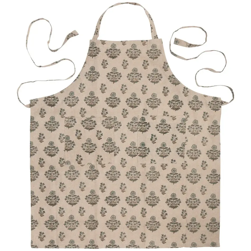 Salvia Block Print Apron