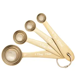 Gold Measuring Spoons Set of 4
