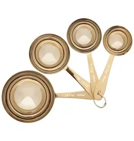 Gold Measuring Cups Set of 4