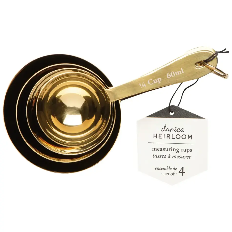 Gold Measuring Cups Set of 4