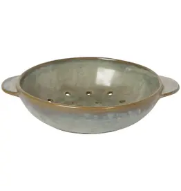 Gray Stoneware Fruit Bowl 7 inch