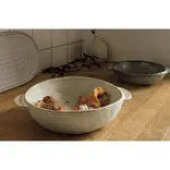 Gray Stoneware Fruit Bowl 7 inch