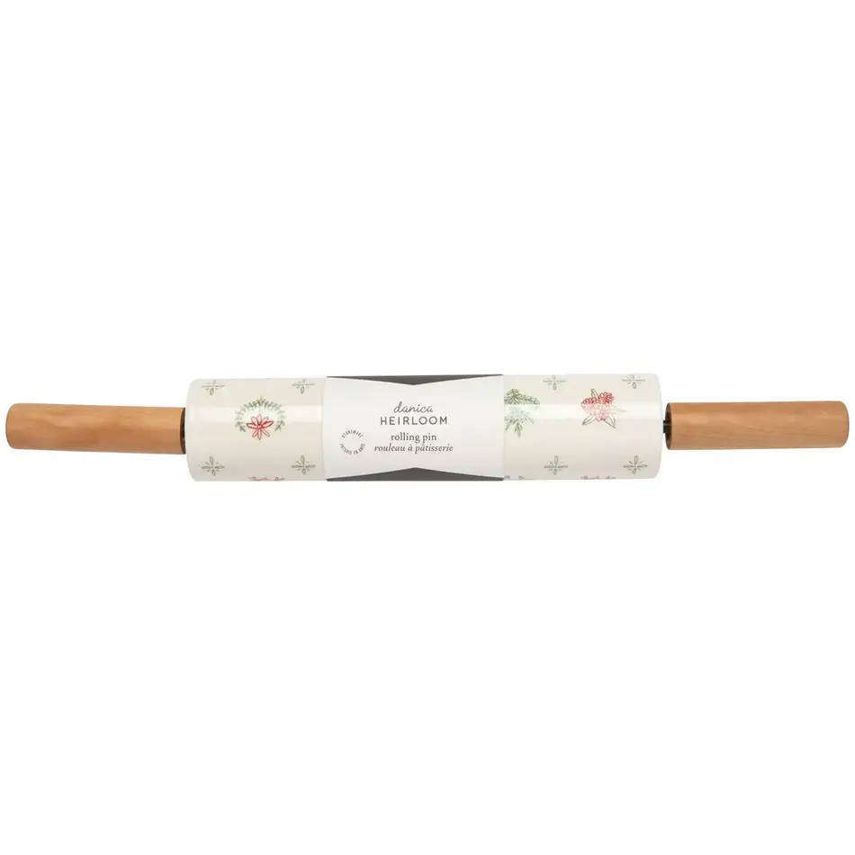 Camellia Stoneware Rolling Pin