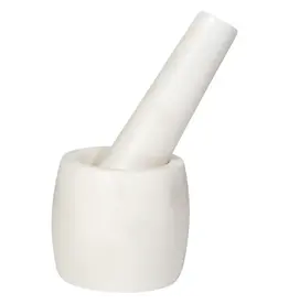 Danica White Marble Mortar and Pestle Small