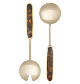 Danica Tortoiseshell Salad Servers Set of 2