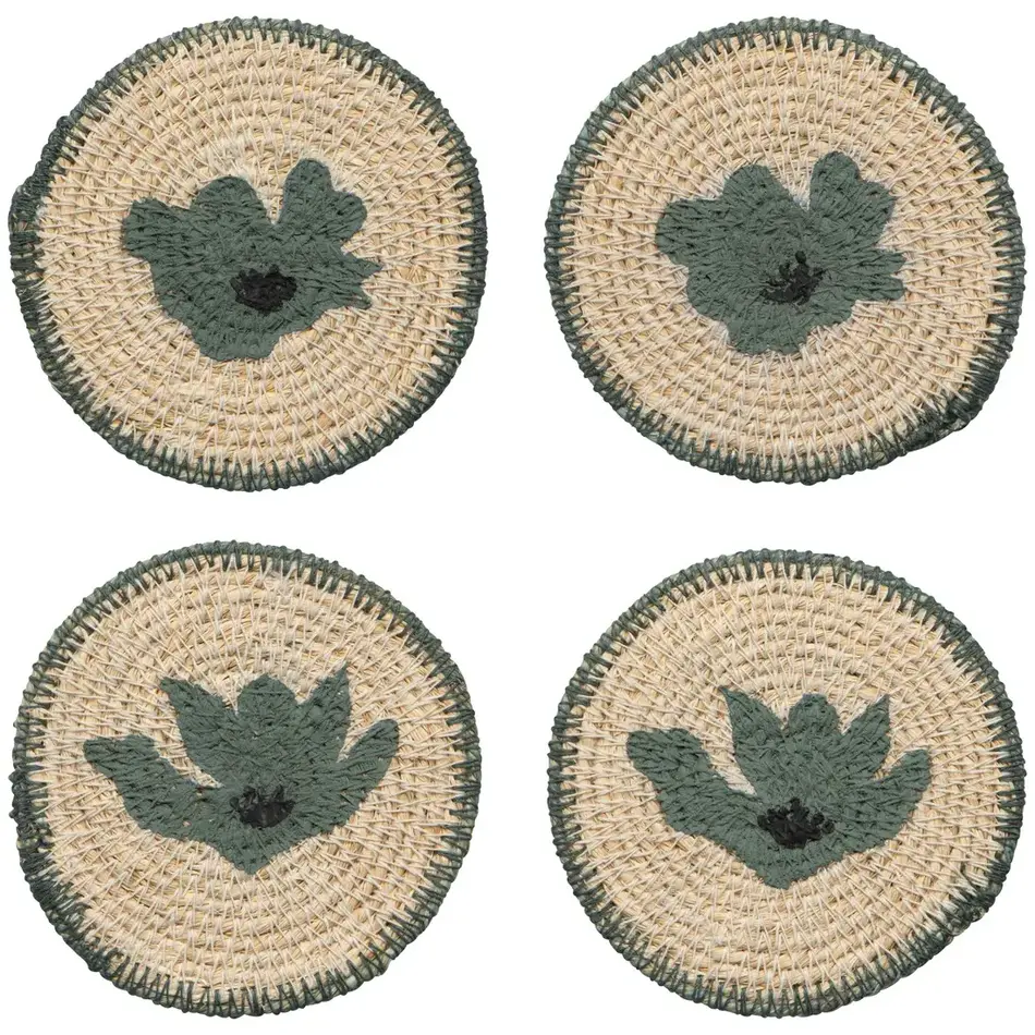 Danica Aria Seagrass Coasters Set of 4