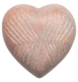 Danica Pink Marble Heart Large